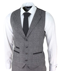 Men's Grey Glen Check 3 Piece Suit