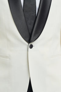 Aspen - Men's Cream 2 Piece Shawl Collar Tuxedo Suit