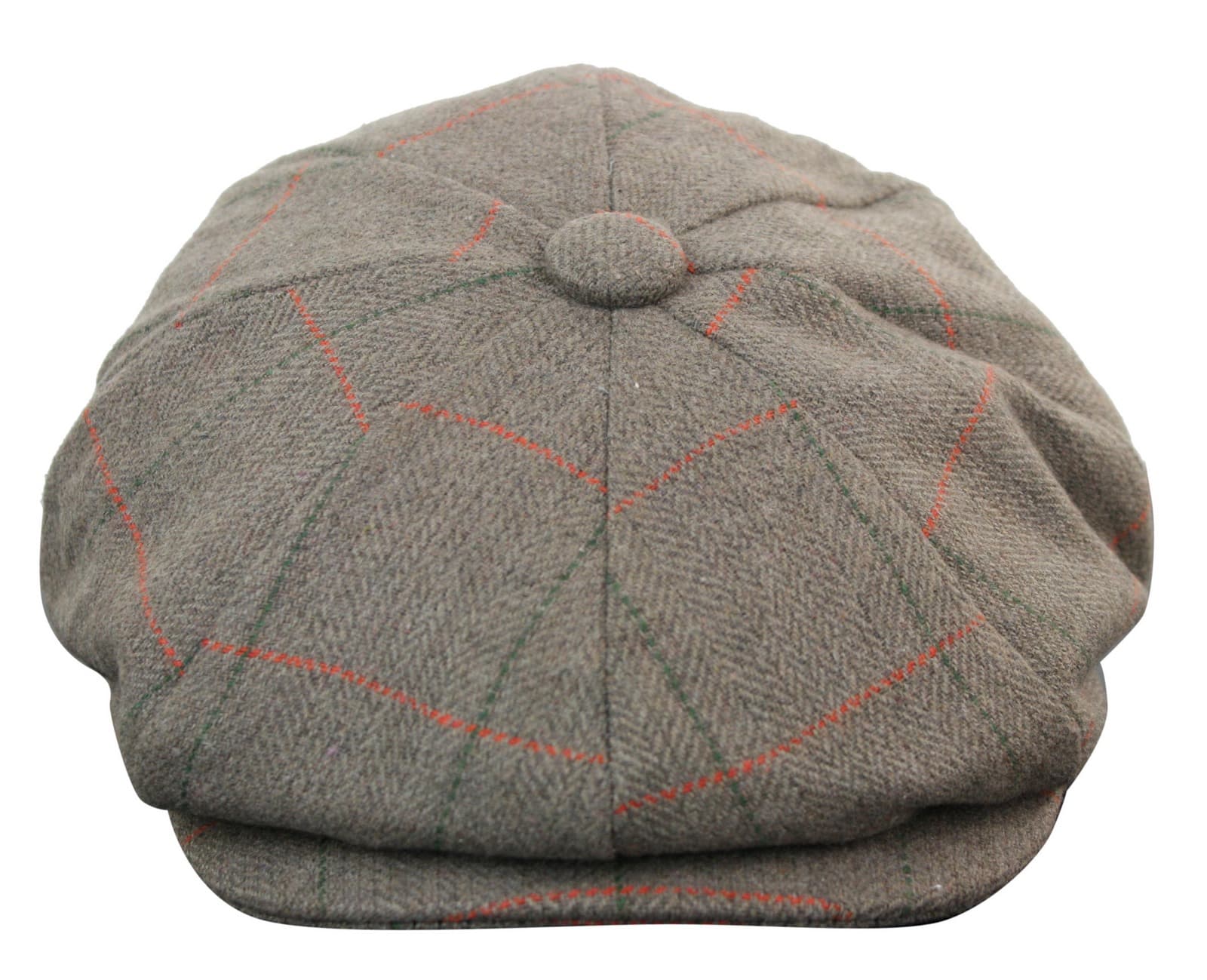 Mens Tweed Check Peaky Blinders Cap