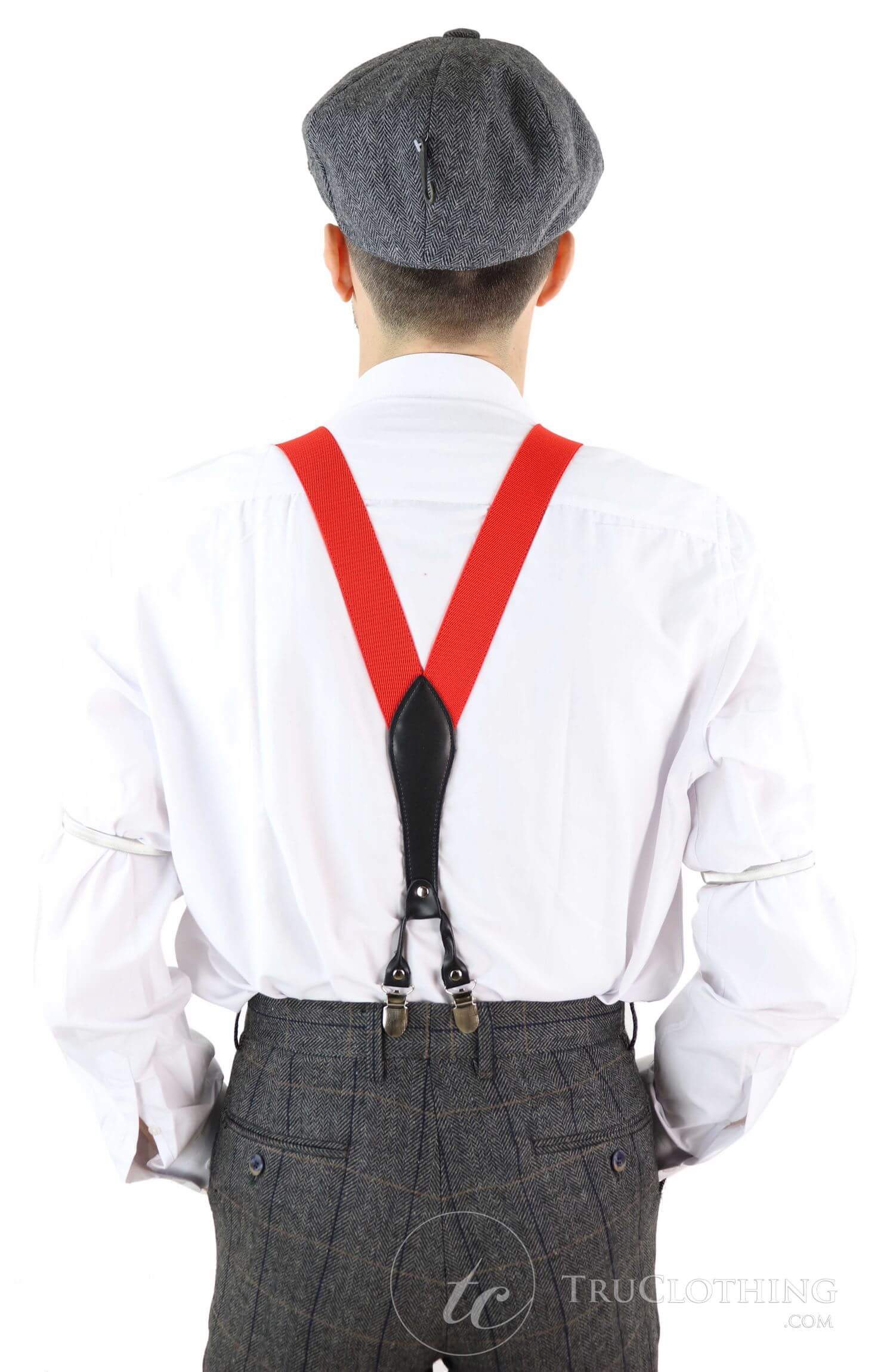 Mens Vintage Trouser Braces/Suspenders - Many Colours
