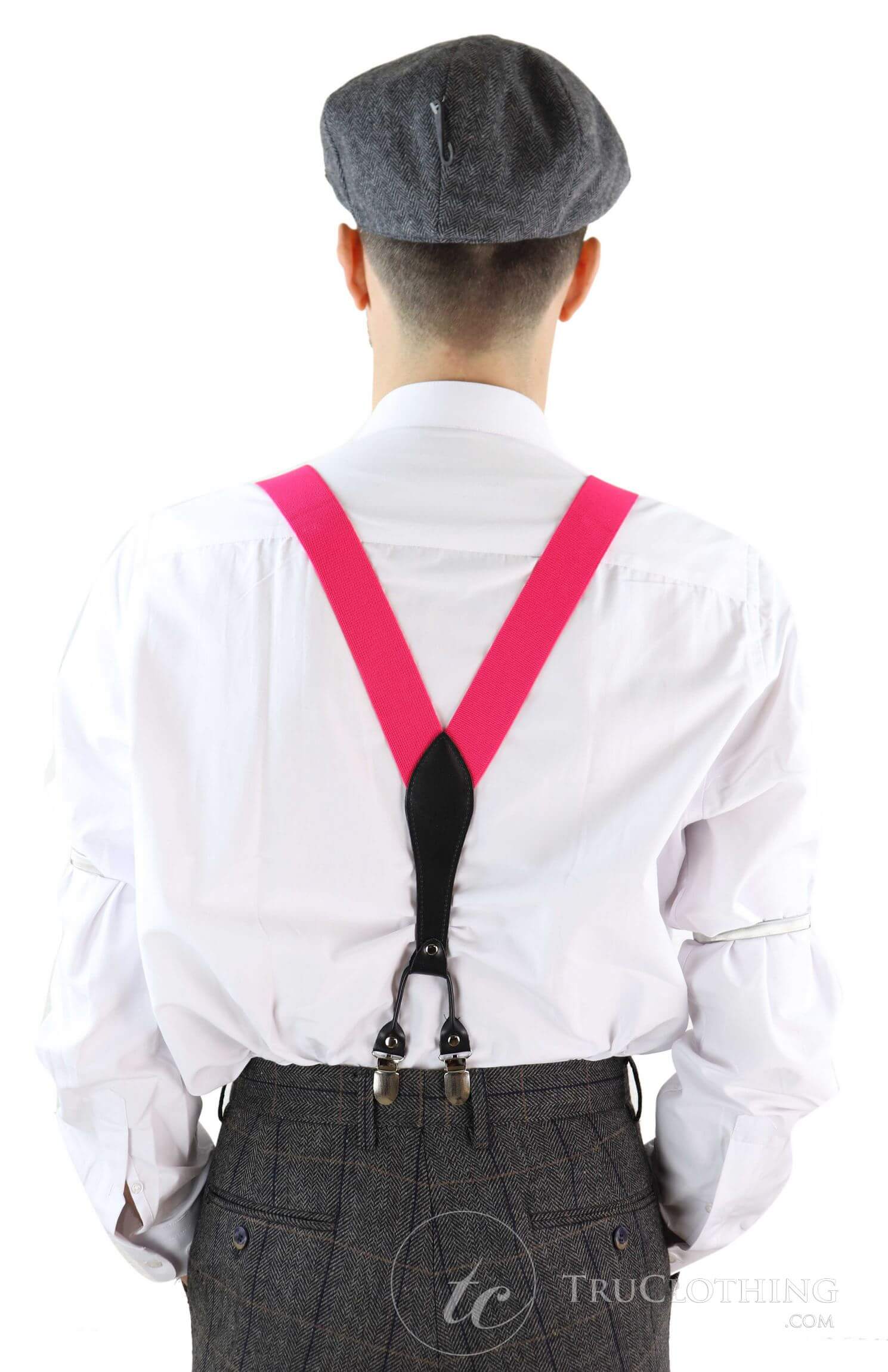 Mens Vintage Trouser Braces/Suspenders - Many Colours