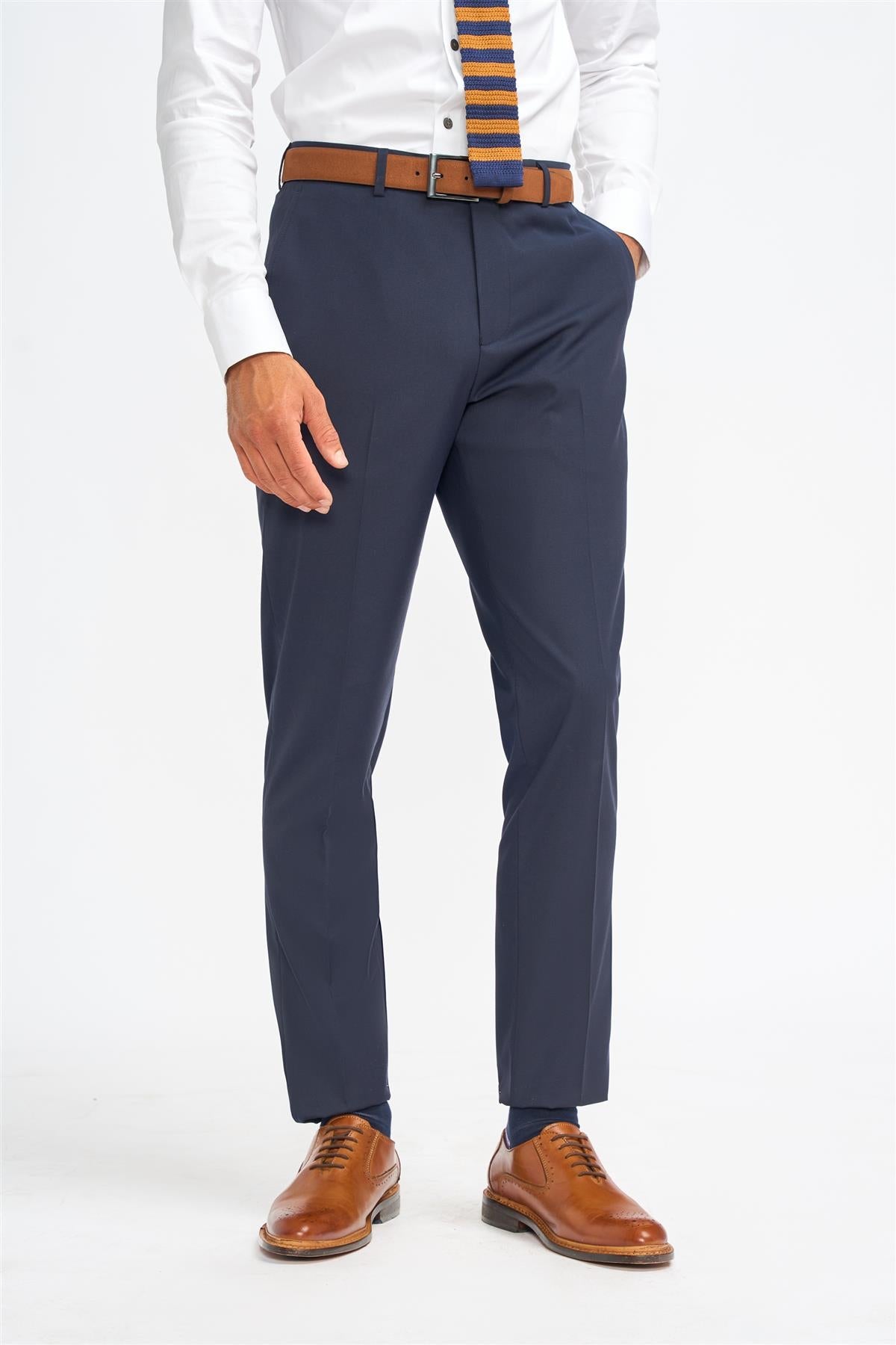 Malibu - Pantaloni formali bleumarin pentru bărbați