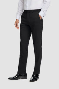 Tux - Pantaloni bărbătești negri clasici, tip smoking