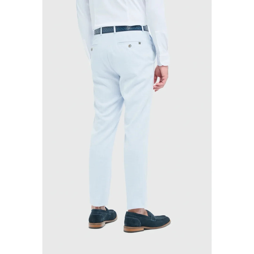 Tropez - Pantaloni formali albaștri pentru bărbați