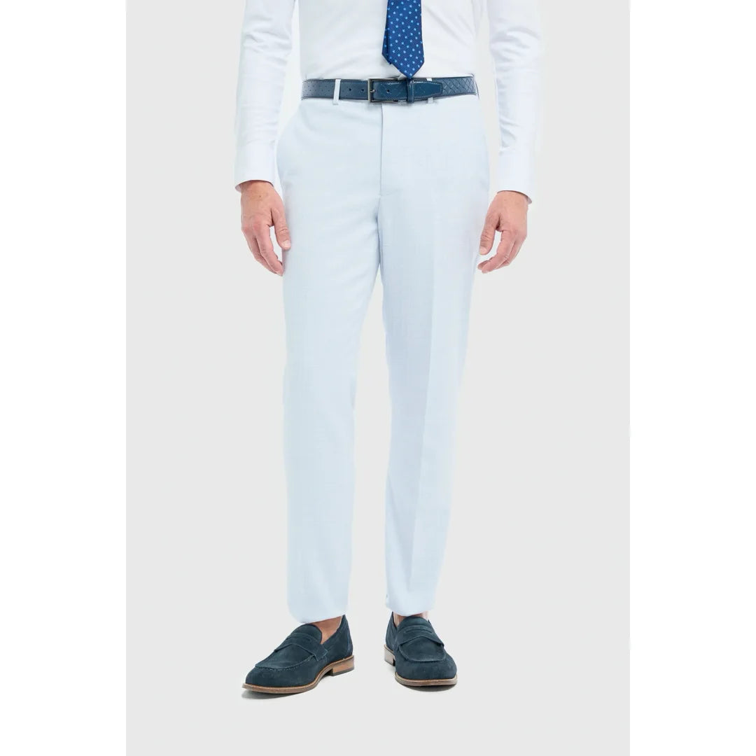 Tropez - Pantaloni formali albaștri pentru bărbați