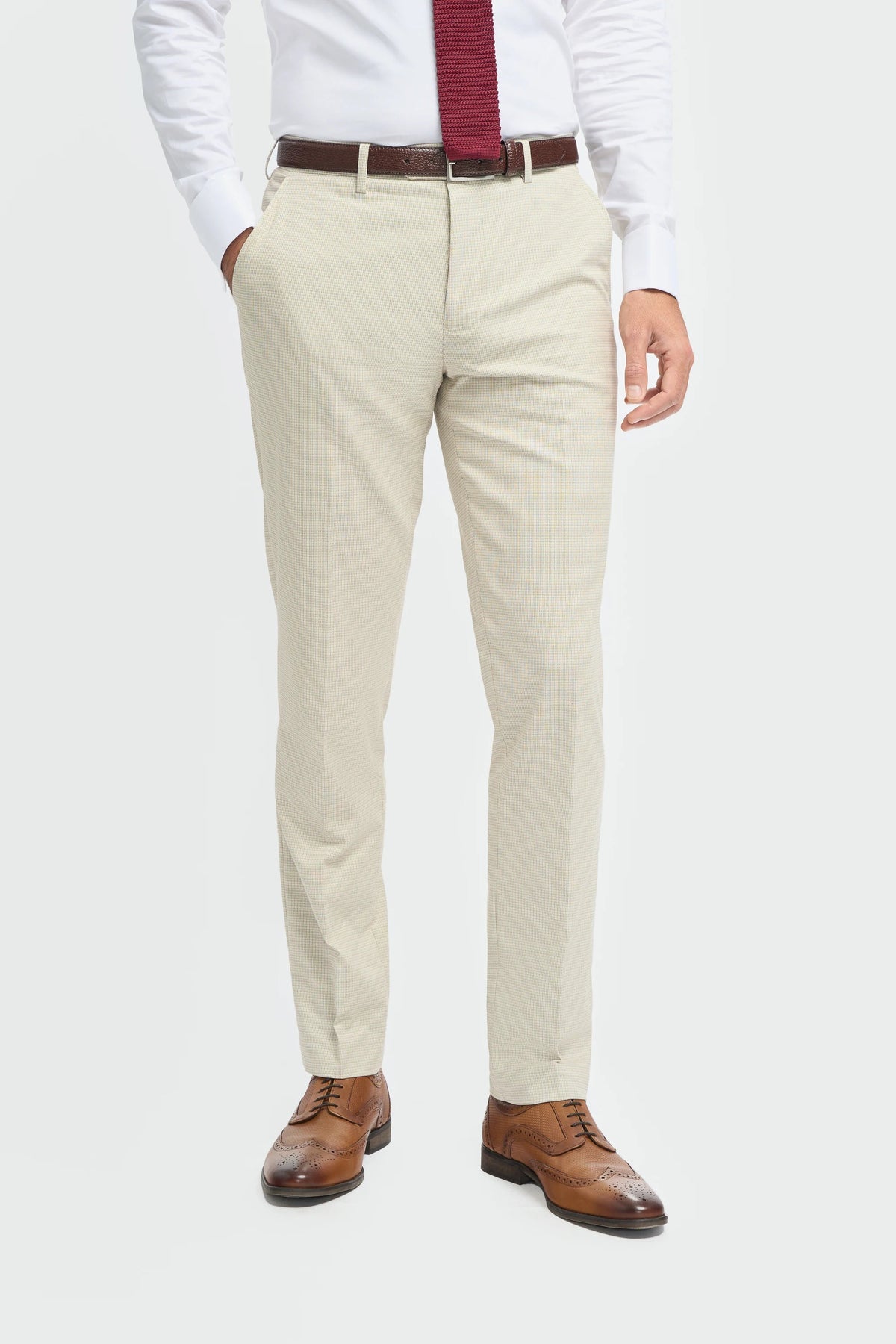Hampton - Pantaloni bej pentru bărbați