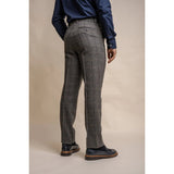 Albert - Pantaloni bărbătești gri din tweed