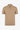 Tricou polo tricotat bej cu guler fermoar pentru bărbați