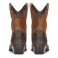 Mens High Western Boots Real Leather Brown Riding Dancing Hunting Cowboy Vintage Pointed Toe