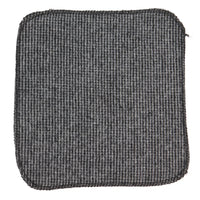 281 - Men's Grey Herringbone Tweed Wool Tie & Handkerchief 2"