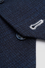 Caridi - Vestă bărbătească din tweed bleumarin