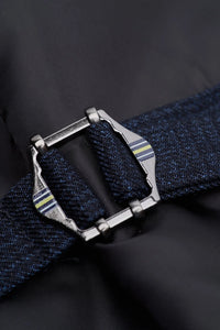 Caridi - Vestă bărbătească din tweed bleumarin