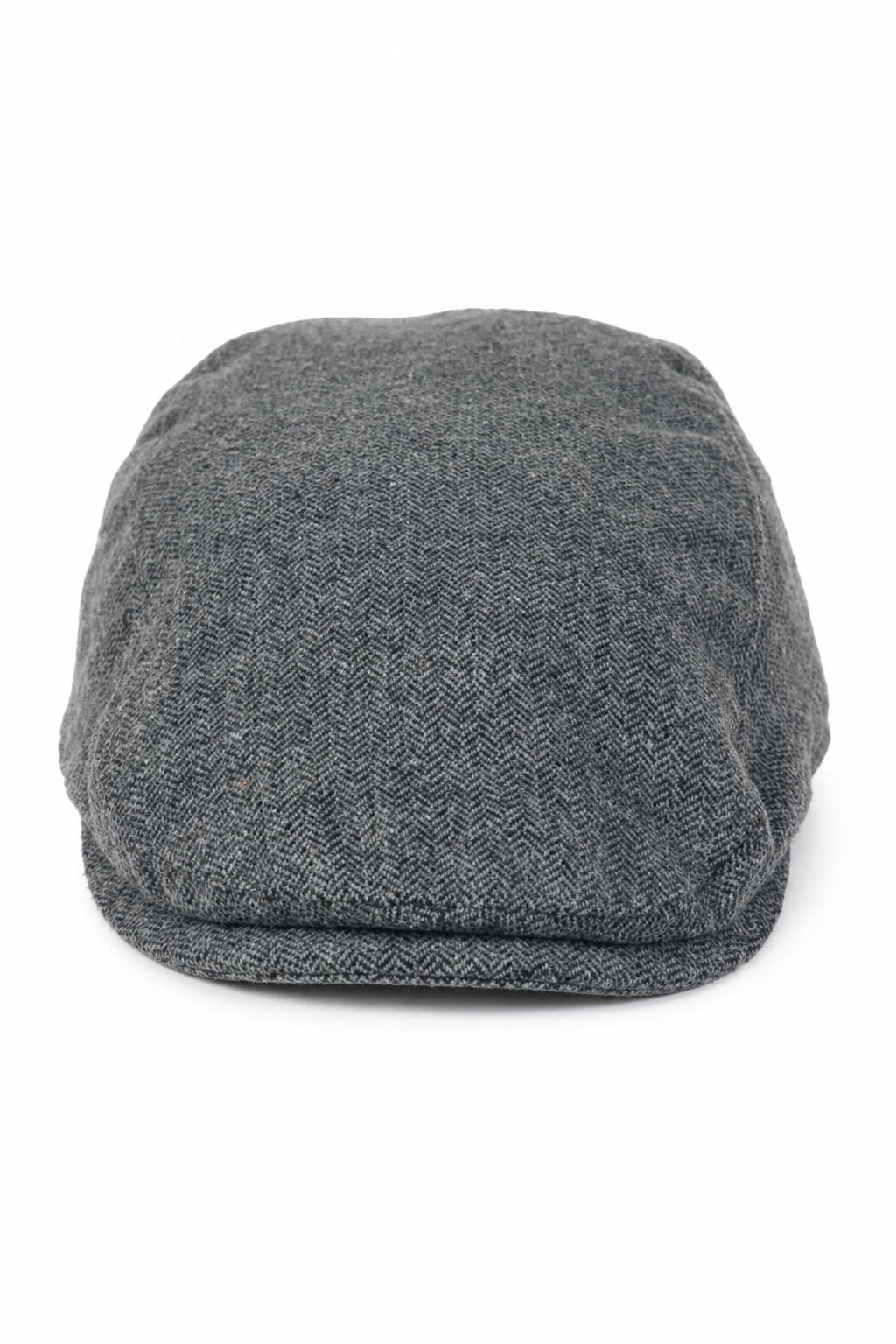 Pălărie plată bărbătească Baker Boy cu 8 panouri, model Grandad, tweed, model herringbone, gri, vintage