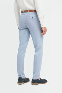 Miami - Pantaloni de vară albastru deschis pentru bărbați