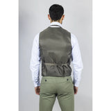 TP-22 Men's Sage 3-Piece Linen Summer Wedding Suit