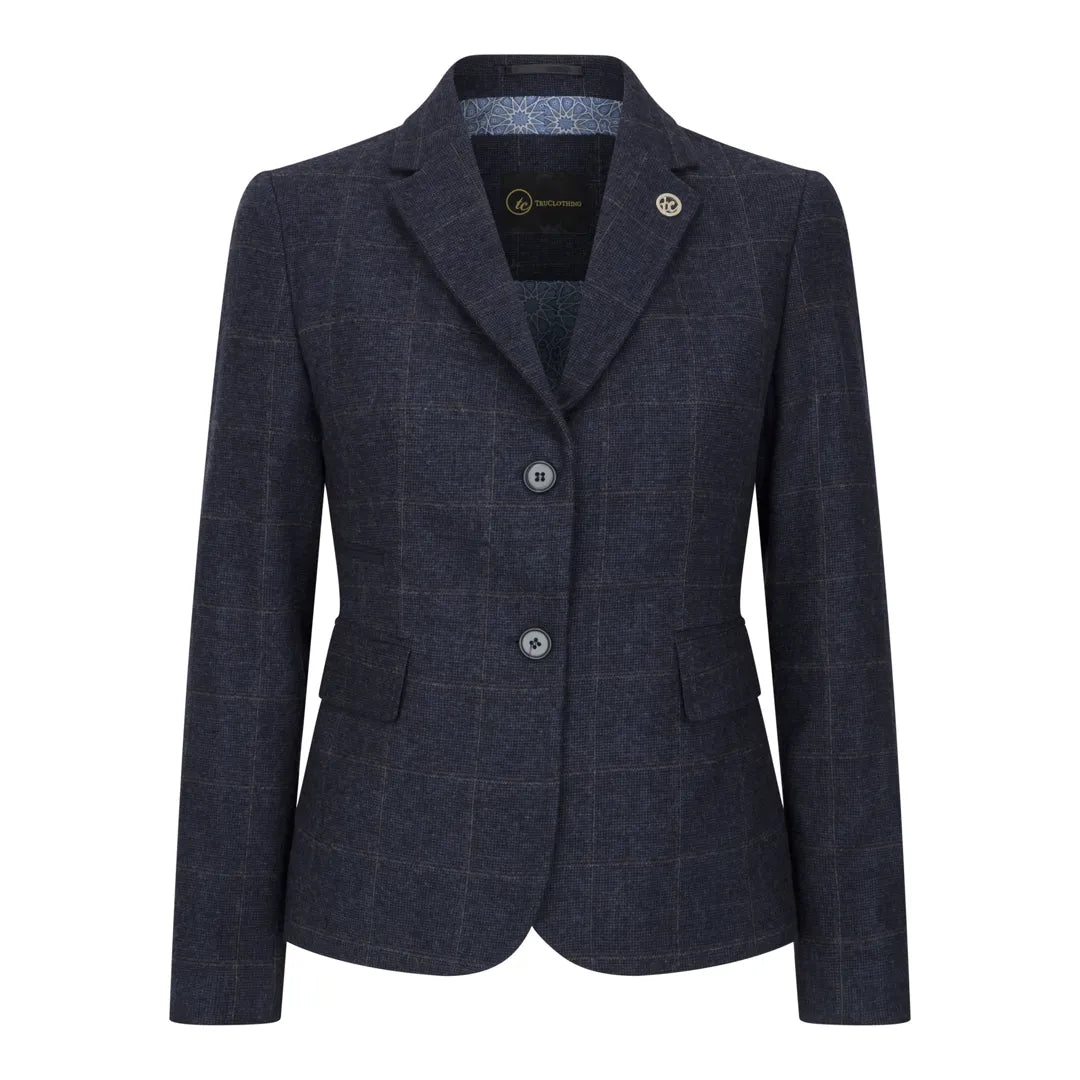 TPSTZ72 - Sacou tweed bleumarin pentru femei