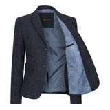 TPSTZ72 - Sacou tweed bleumarin pentru femei