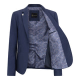 TPW-14 - Costum de damă bleumarin, simplu, din 3 piese