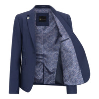 TPW-14 - Costum de damă bleumarin, simplu, din 3 piese