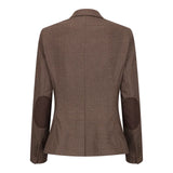 TPW50 - Costum maro din 3 piese pentru femei, model Prince Of Wales, în carouri