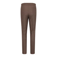 TPW50 - Costum maro din 3 piese pentru femei, model Prince Of Wales, în carouri