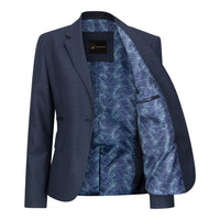 TPW52 - Costum de damă bleumarin cu 3 piese în carouri Prince Of Wales