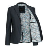 TPW53 - Costum verde de damă din 3 piese, model Prince Of Wales, în carouri