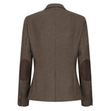 TPW-AK-06 - Costum maro din 3 piese din tweed cu model herringbone pentru femei