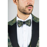 AK-28 - Men's 3 Piece Green Paisley Wedding Suit