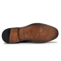 Arlo - Pantofi brogue din piele tweed pentru bărbați, maro deschis