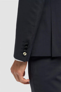 Aspen - Sacou smoking bleumarin cu două rânduri de nasturi pentru bărbați