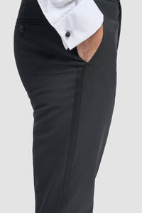 Aspen - Costum de mireasă bărbătesc negru, din două piese, smoking