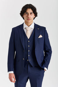 Costum de mireasă clasic Belmont bleumarin, 3 piese, pentru bărbați