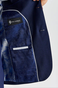 Costum de mireasă clasic Belmont bleumarin, 3 piese, pentru bărbați