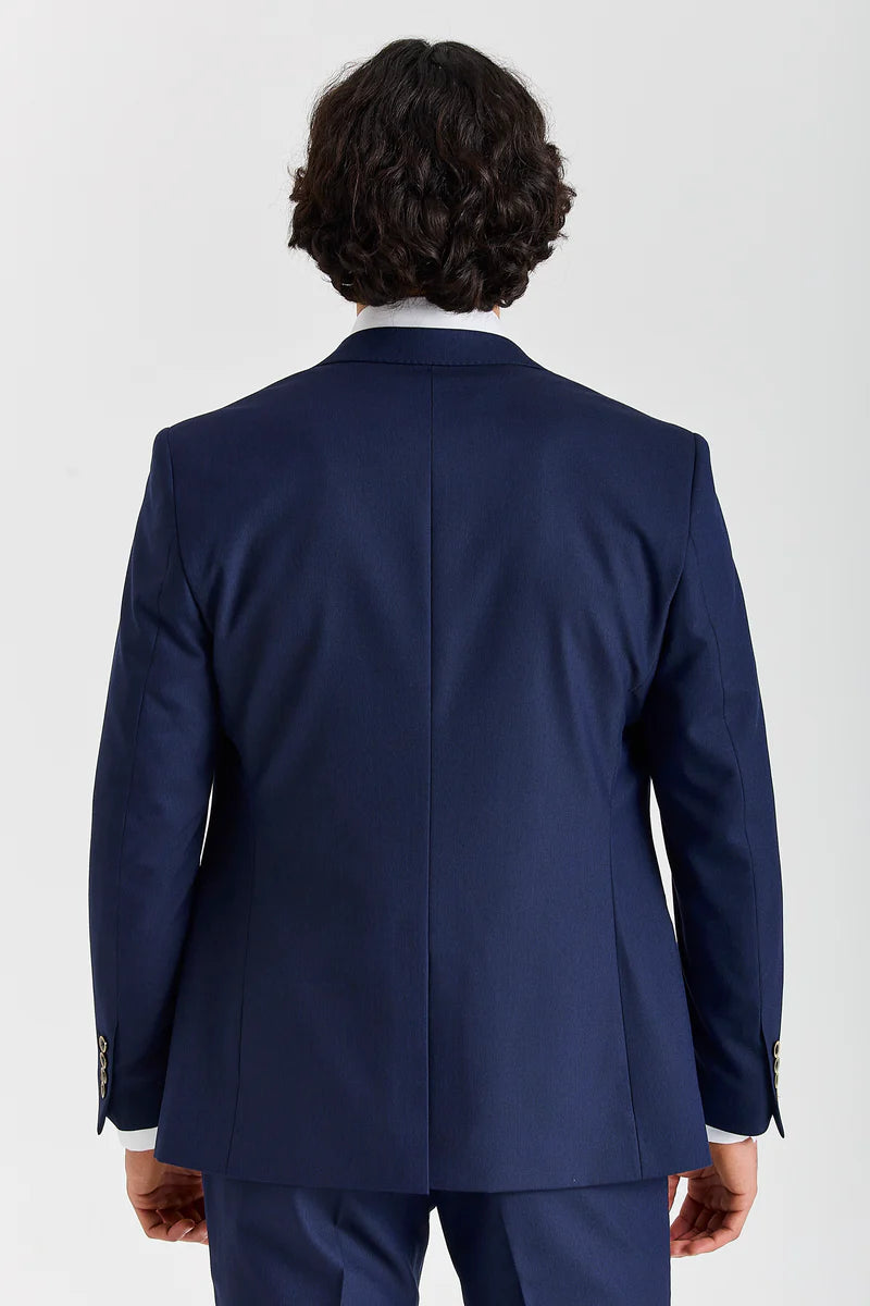 Costum de mireasă clasic Belmont bleumarin, 3 piese, pentru bărbați