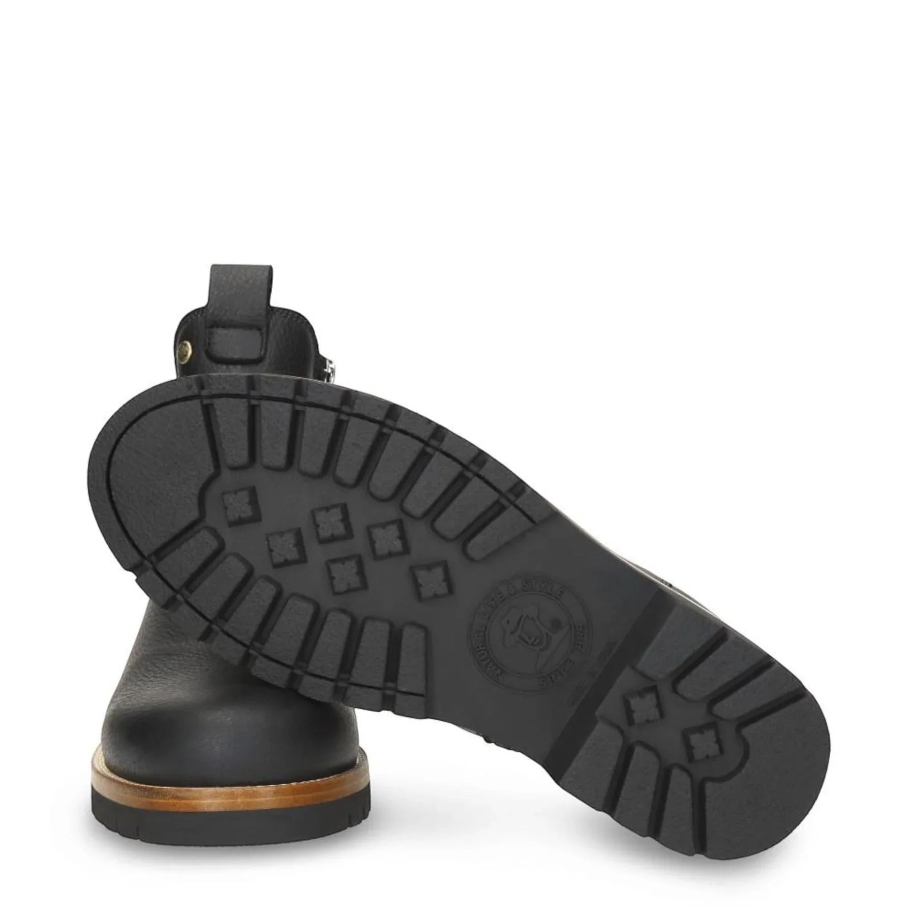 Beny Igloo C1 - Ghete Chelsea din piele impermeabile negre pentru bărbați
