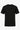 Tricou clasic negru cu nervuri pentru bărbați