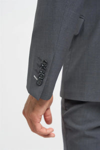 Bond - Sacou bărbătesc gri-cărbune, croială croită