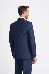 Bond - Men's Navy 3 Piece Tailored Fit Suit