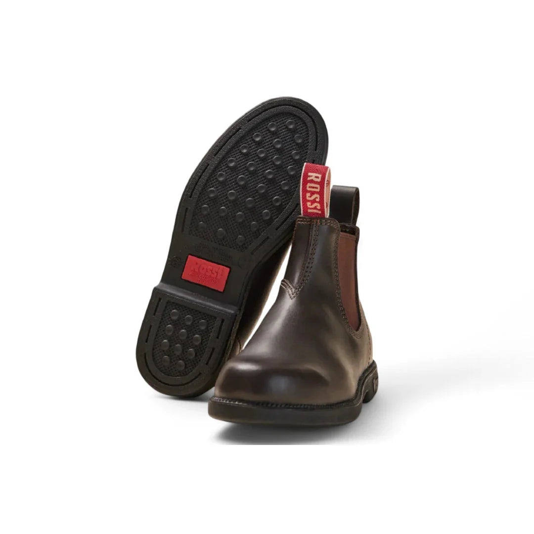 Booma 607 - Ghete Chelsea din piele maro