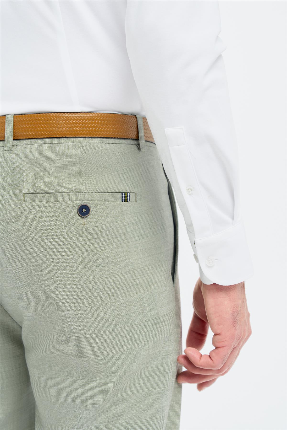 Camden - Pantaloni bărbătești verde salvie