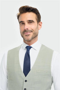 Camden - Vestă bărbătească verde salvie