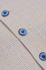 Caridi - Vestă de mireasă bărbătească din tweed bej
