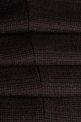 Pantaloni bărbătești din tweed maro Caridi