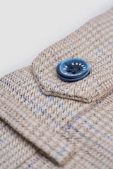 Caridi - Pantaloni de mireasă bej din tweed pentru bărbați
