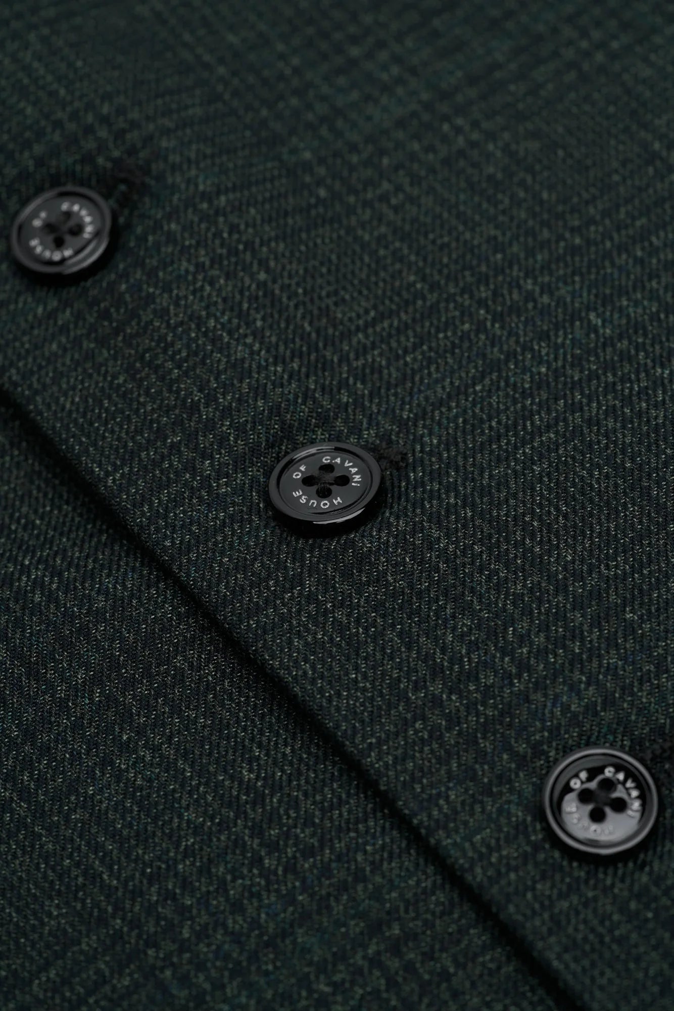 Vestă bărbătească din tweed verde măsliniu Caridi