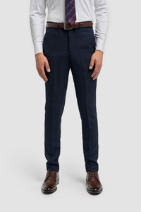 Caridi - Pantaloni bărbătești din tweed bleumarin