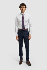 Caridi - Pantaloni bărbătești din tweed bleumarin
