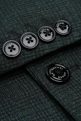 Caridi - Sacou bărbătesc din tweed verde măsliniu