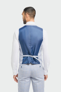 Vestă de nuntă bărbătească Caridi, albastru deschis